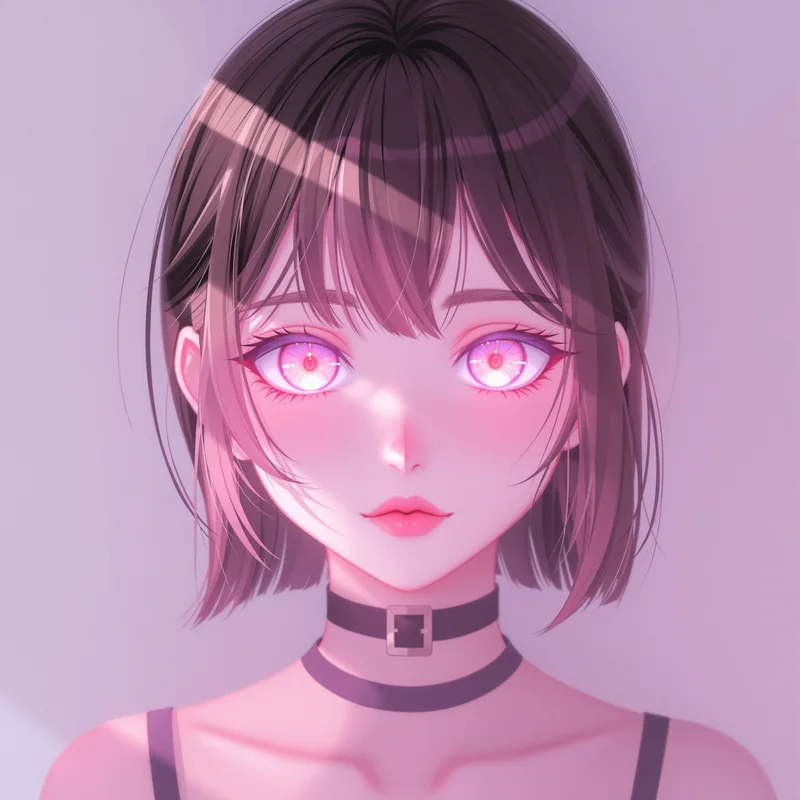 aesthetic anime PFP portrait with smooth light effects for online avatar styling