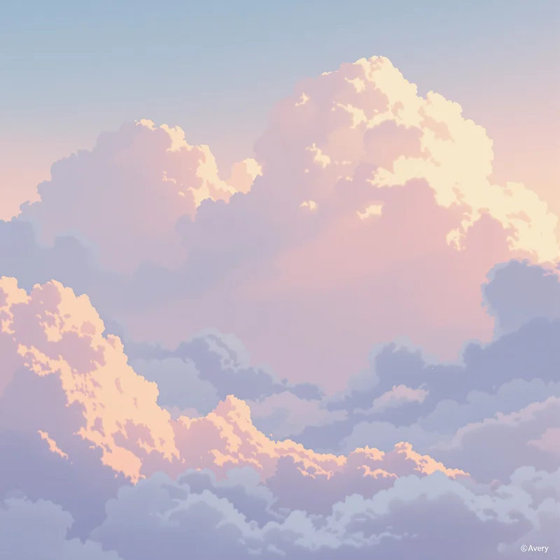 minimal anime PFP with light glow effect for messaging profile icon