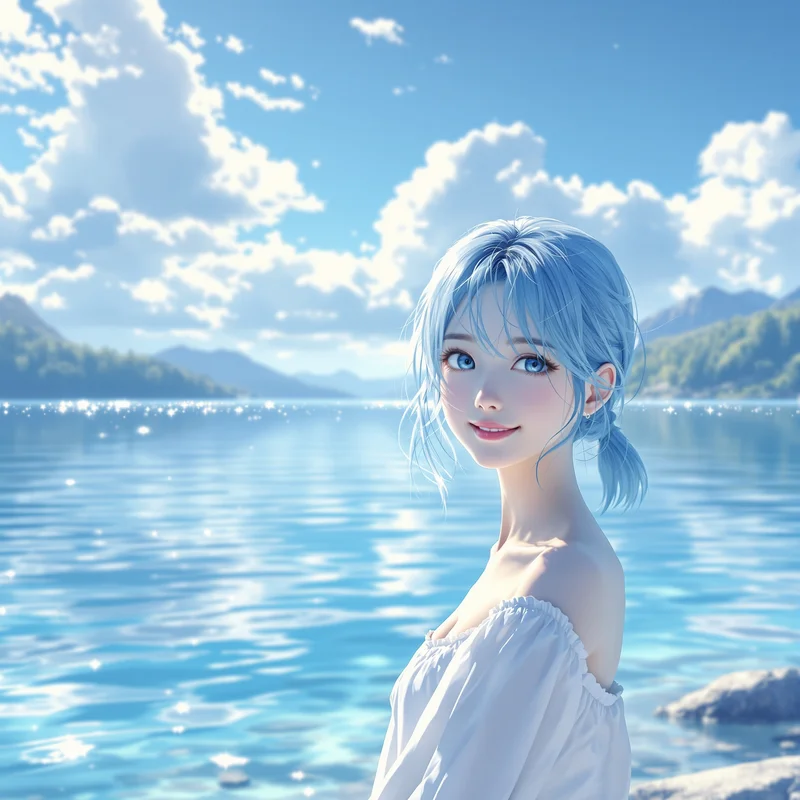 Blue Aesthetic Anime PFP.