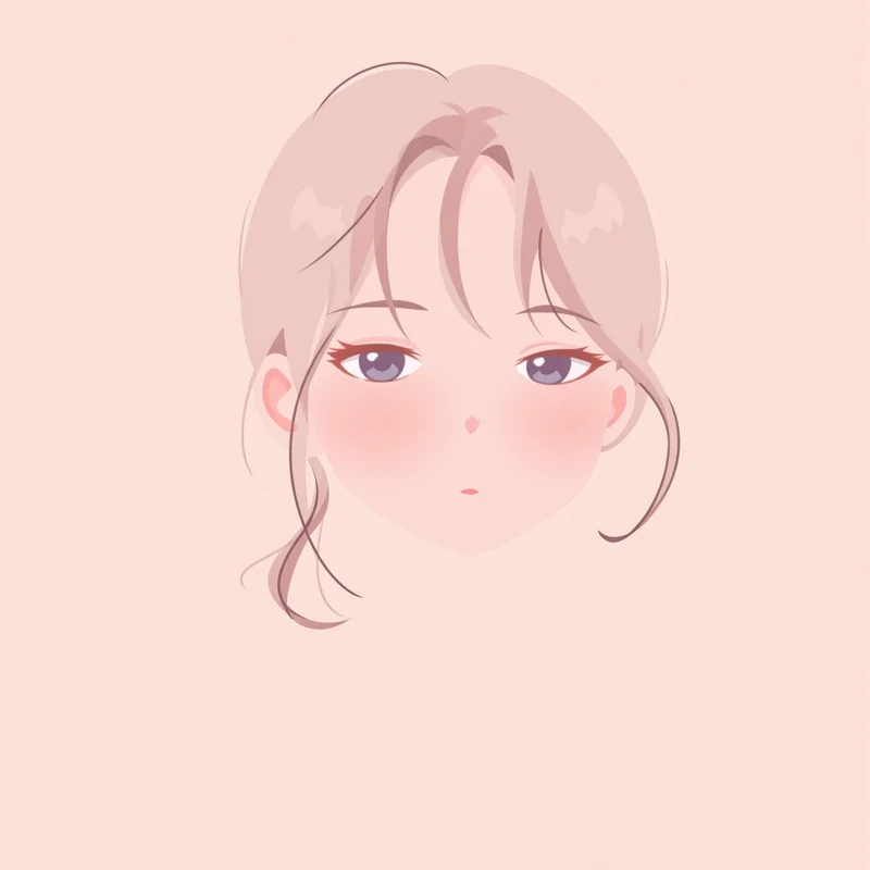 minimal anime PFP with light glow effect for profile picture use