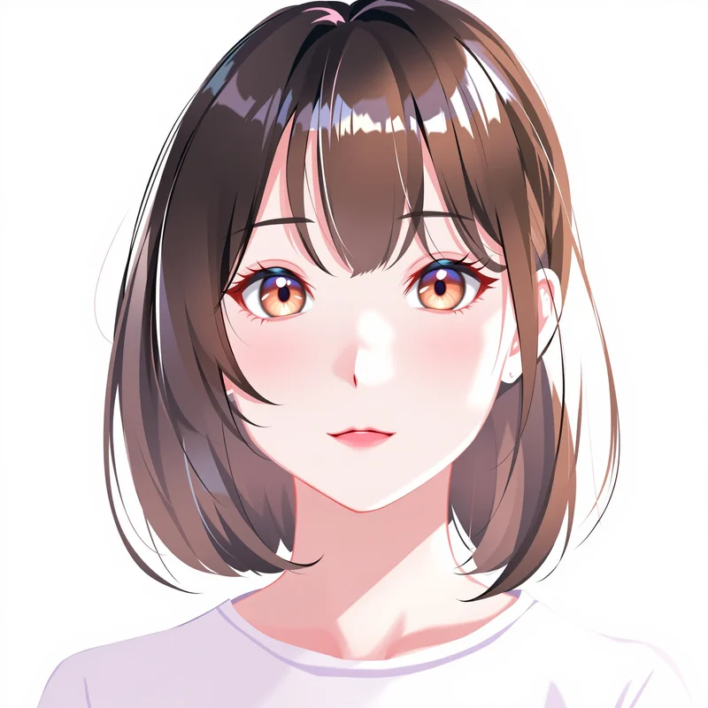 soft anime avatar portrait with diffused lighting for social media avatar