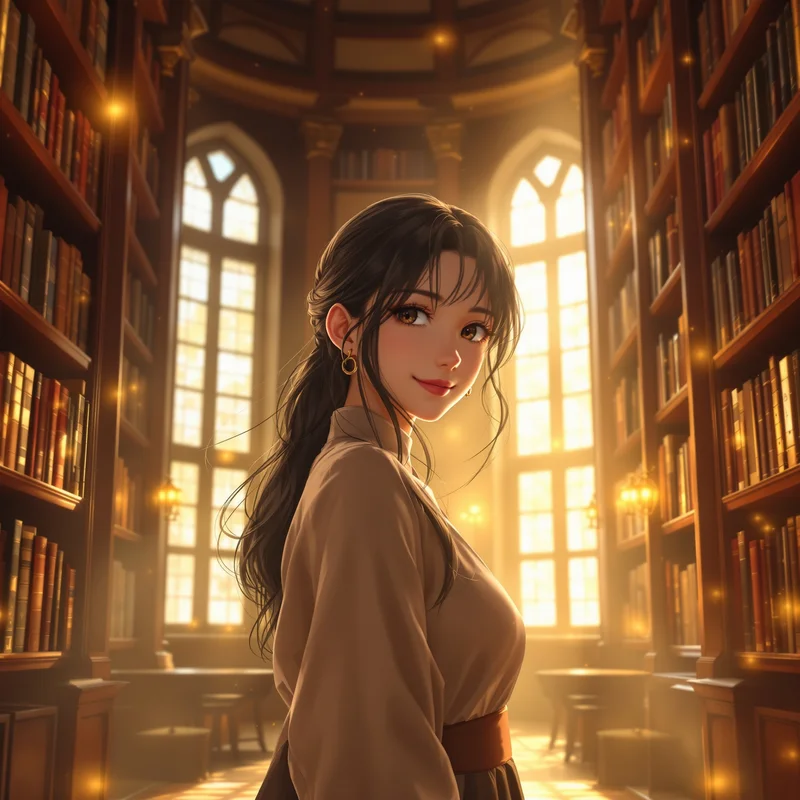 Library Aesthetic Anime PFP.