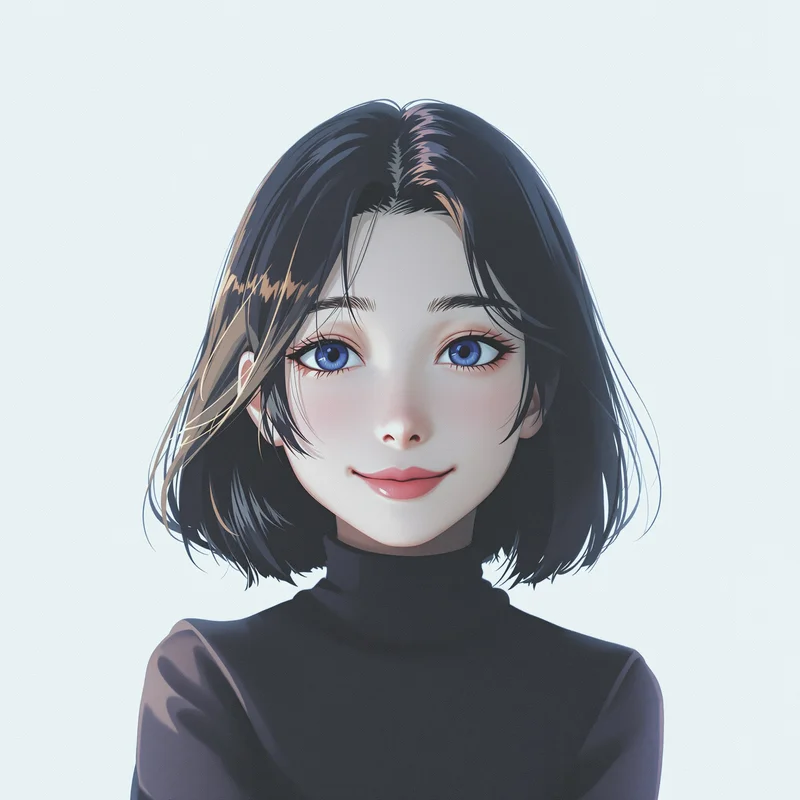 soft anime avatar portrait with gentle lighting for anime profile display