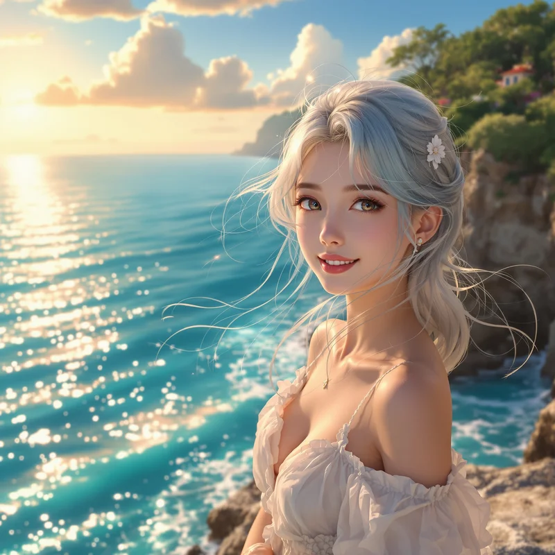 Ocean Aesthetic Anime PFP.