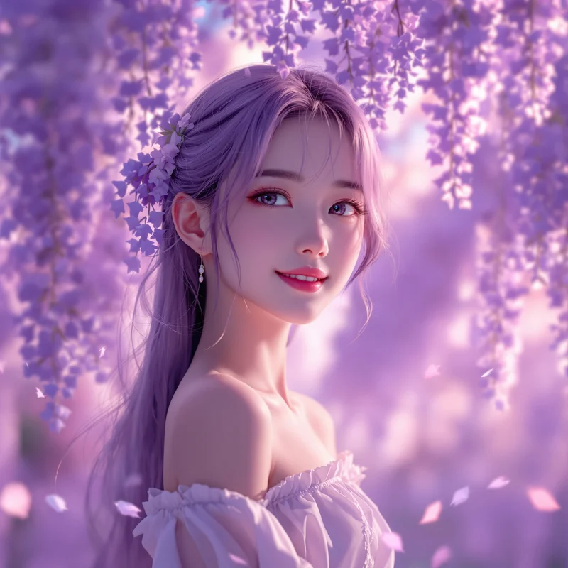 Purple Aesthetic Anime PFP.
