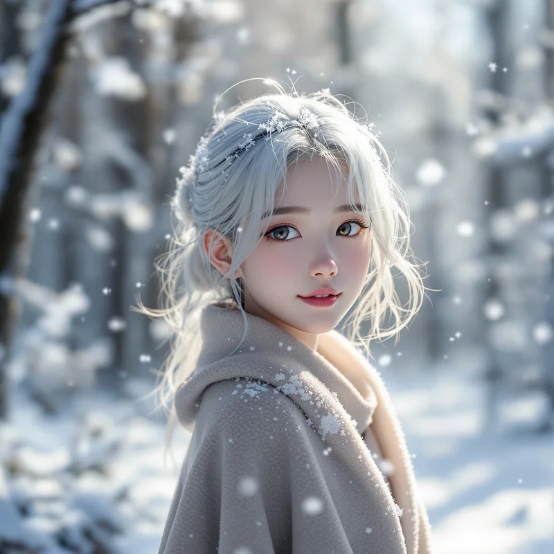 Snowy Aesthetic Anime PFP.