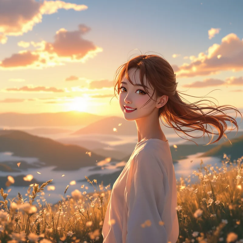 Sunset Aesthetic Anime PFP.