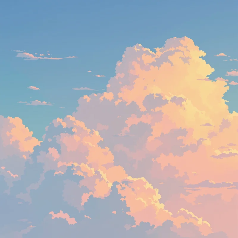 serene anime profile picture with minimal background for avatar display