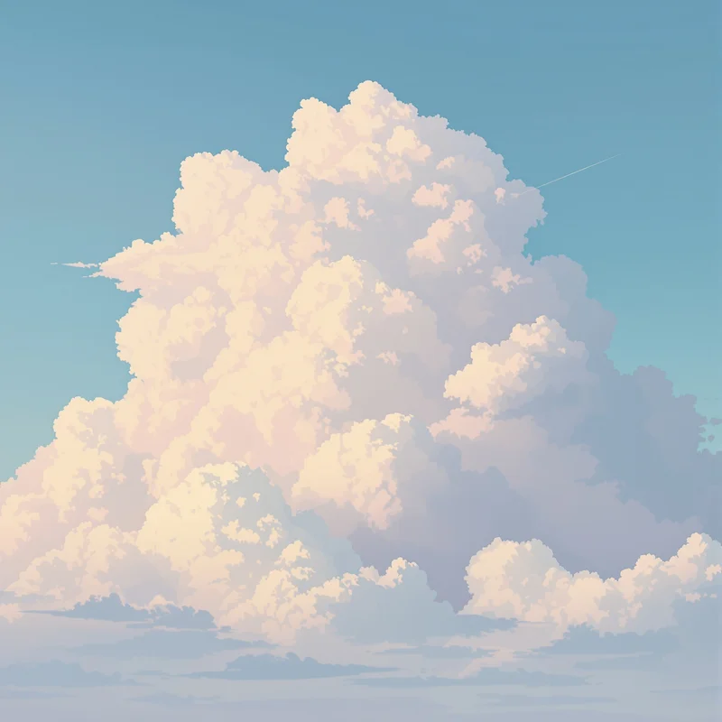 soft tone anime portrait with soft shadow blend for messaging profile icon