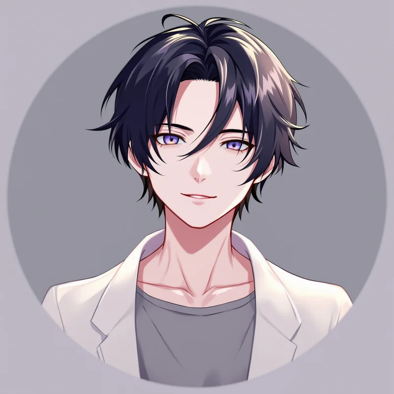 Anime Boy PFP with aesthetic composition