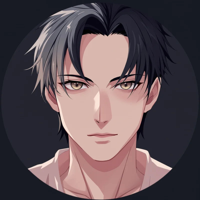 Anime Boy PFP with aesthetic composition