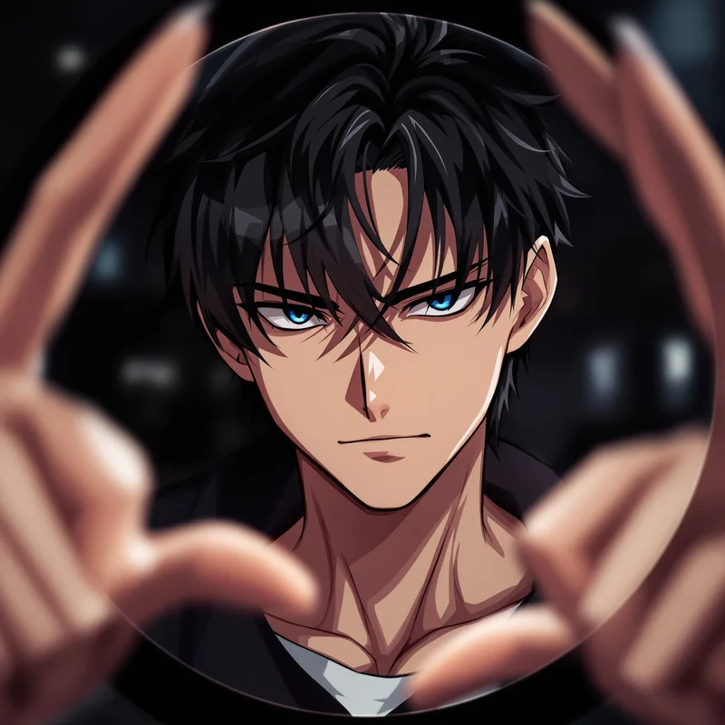 Anime Boy PFP with aesthetic composition