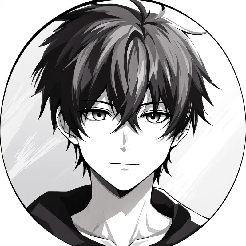 Anime Boy PFP with aesthetic composition