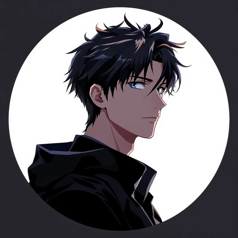 Anime Boy PFP with aesthetic composition