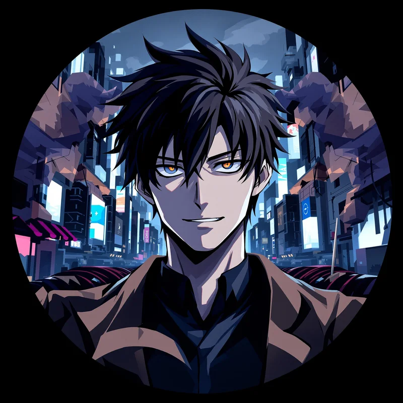 Anime Boy PFP with aesthetic composition