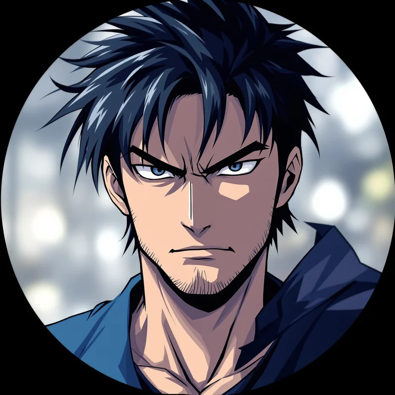 Anime Boy PFP with aesthetic composition