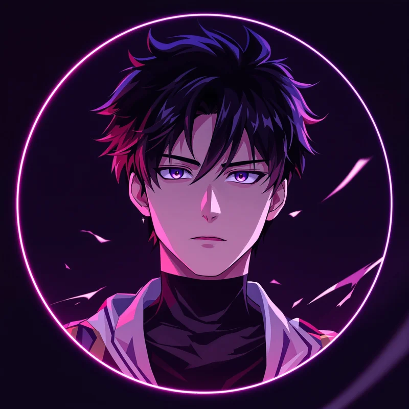 Anime Boy avatar portrait with clean presence
