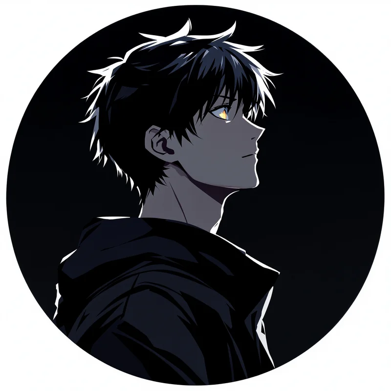 Anime Boy avatar portrait with clean presence