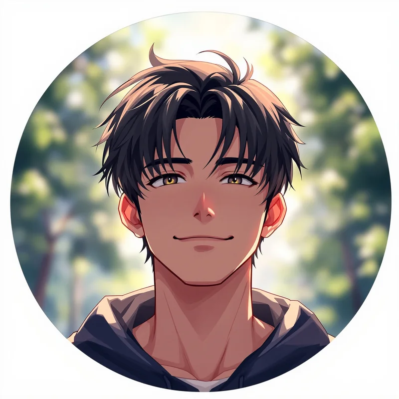 Anime Boy profile image optimized for recognition