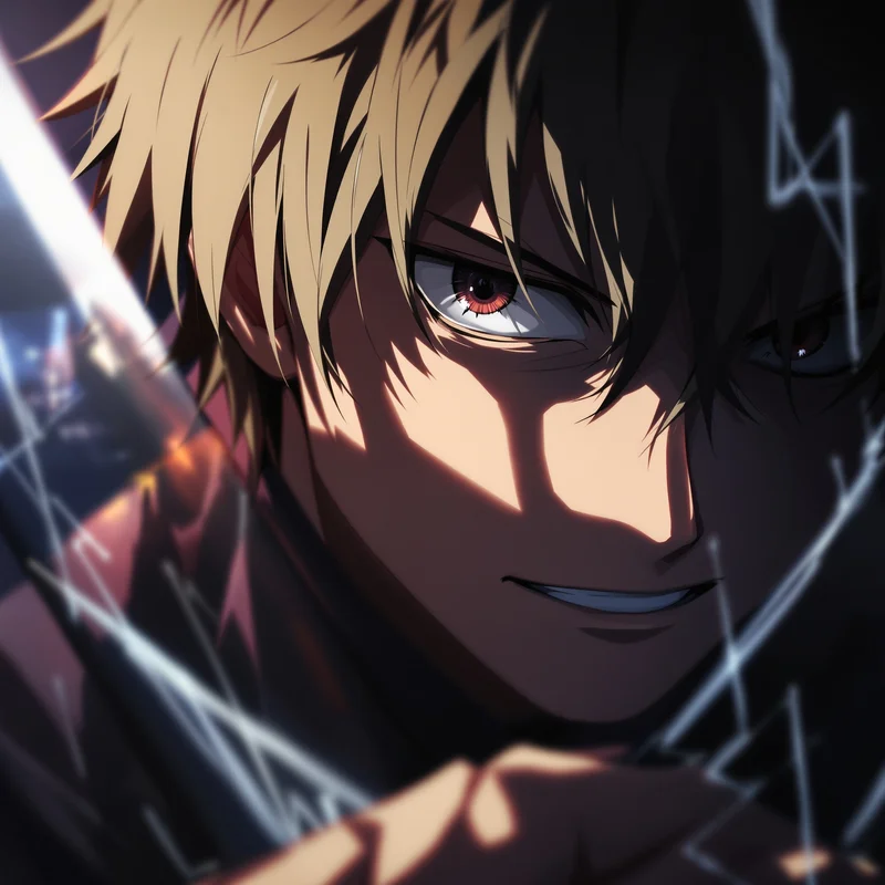 anime boy pfp sword close face avatar
