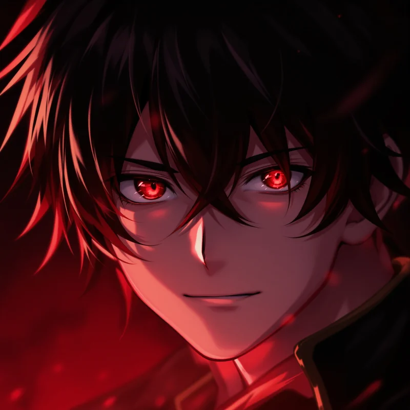 anime boy pfp dark prince confident aura avatar