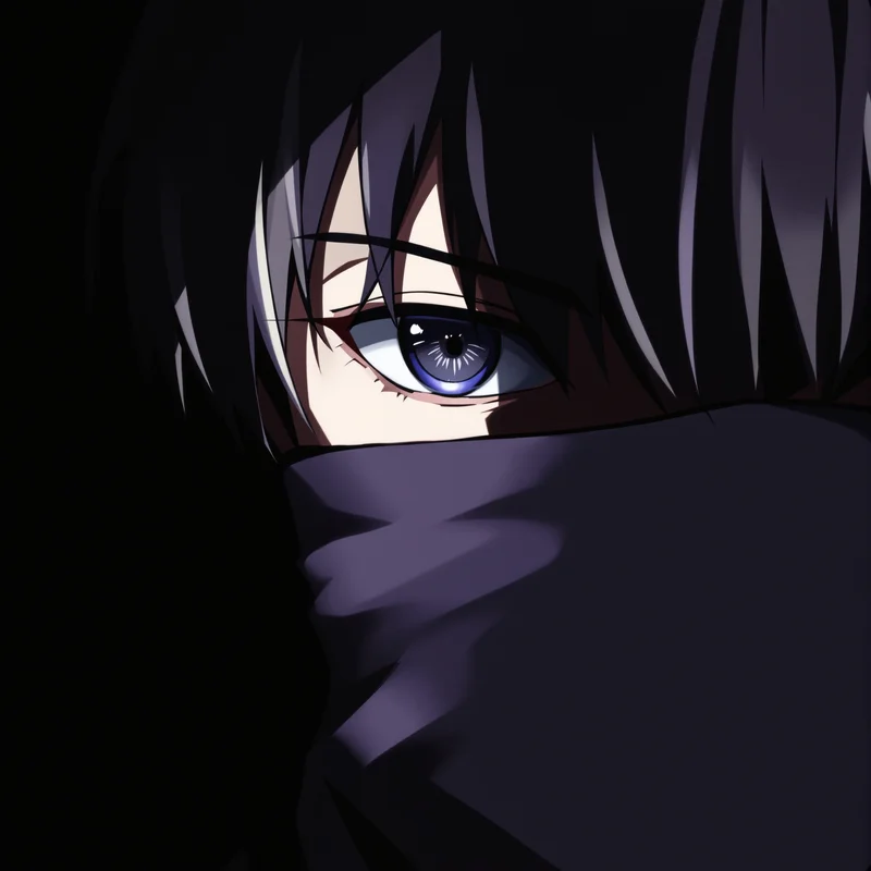 anime boy pfp mask half face avatar