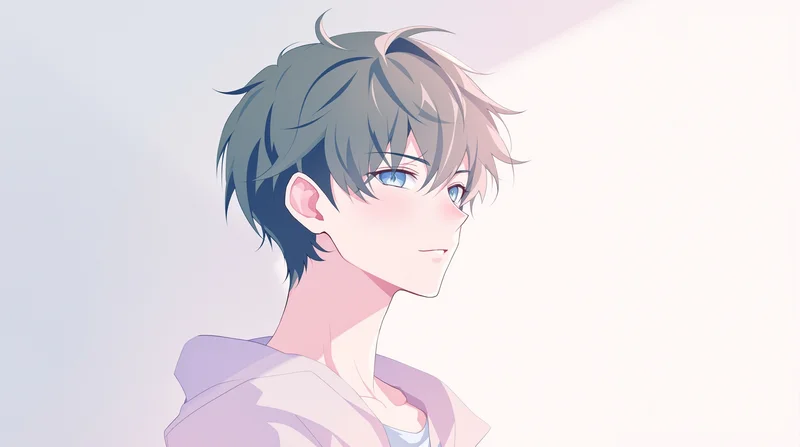 aesthetic anime boy pastel avatar