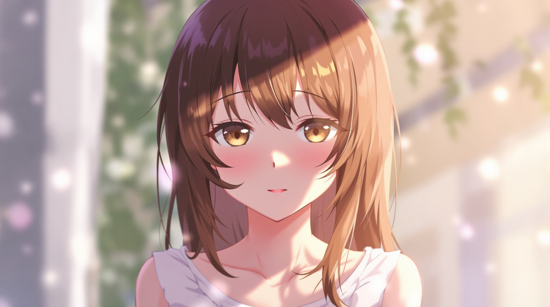 anime girl pfp calm expression portrait