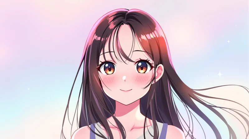 anime girl pfp dreamy pastel anime portrait