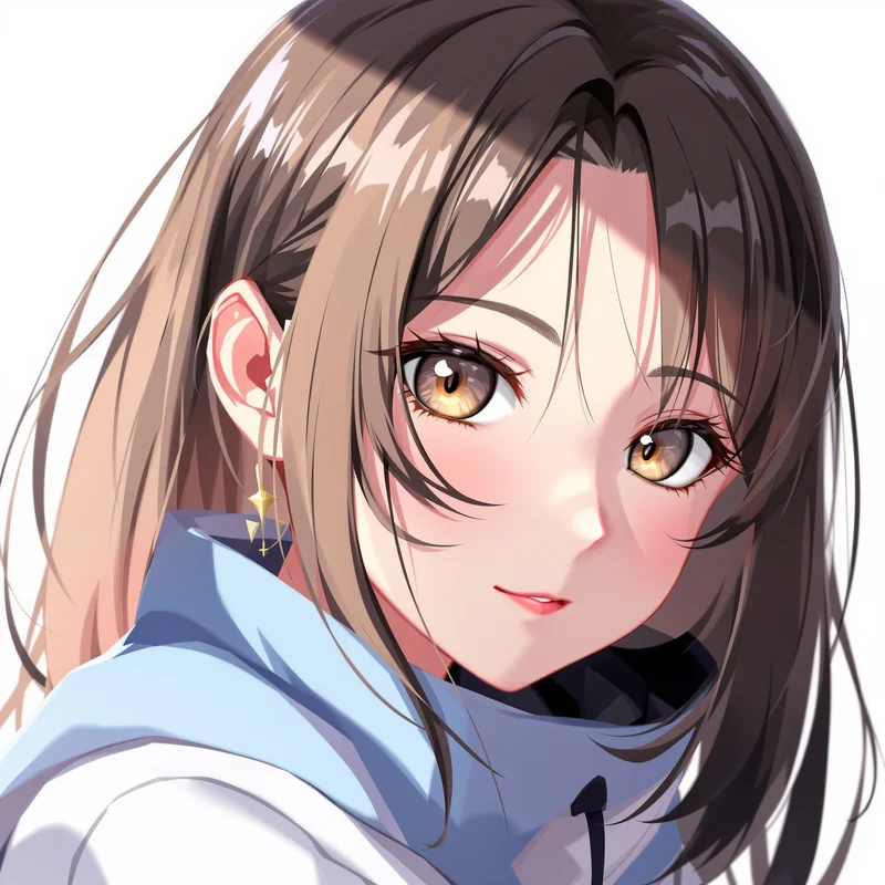 anime girl avatar with low contrast beauty and reliable profile clarity