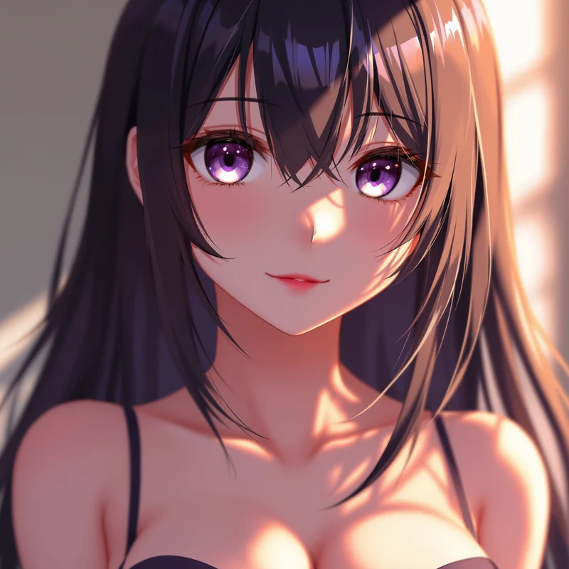 anime profile image glowing skin shadow silhouette aesthetic