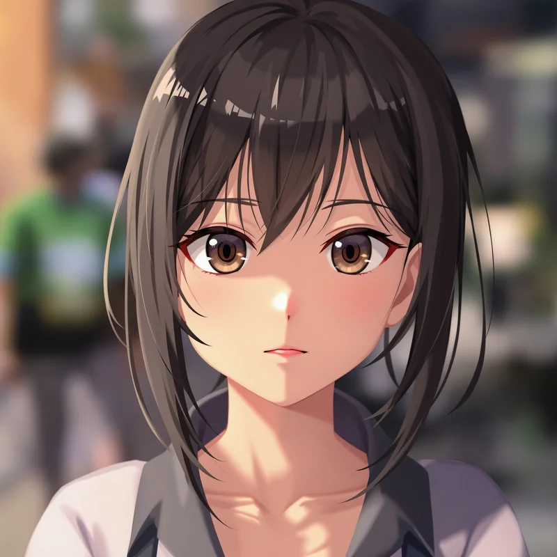 anime girl PFP avatar with restrained expression and lasting identity value