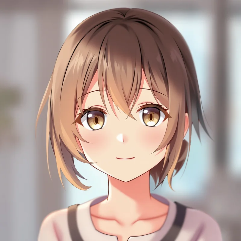anime girl PFP avatar with memorable side glance and strong icon clarity