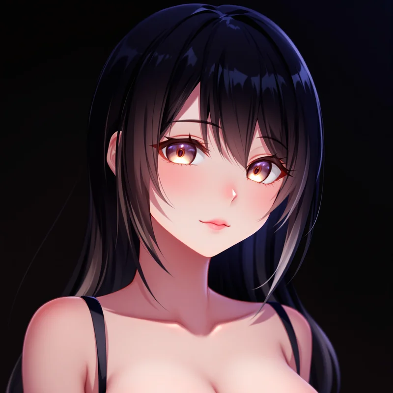 anime girl avatar close up soft lighting dark shadow corner mood
