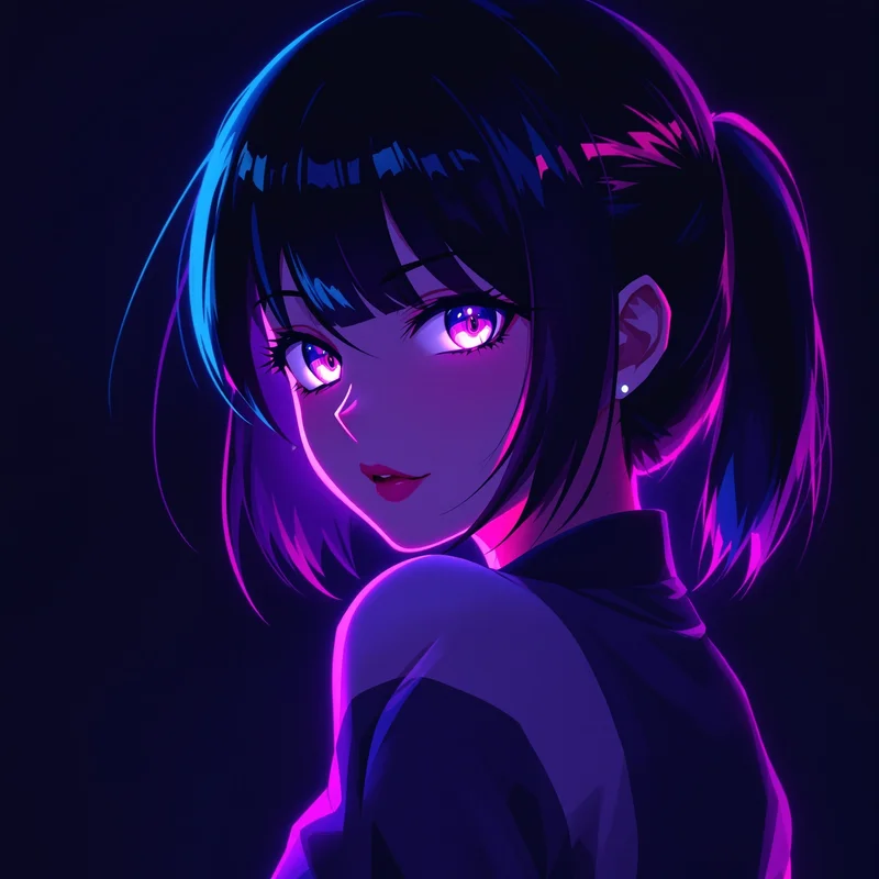 digital identity icon with shadow contrast and focused eyes
