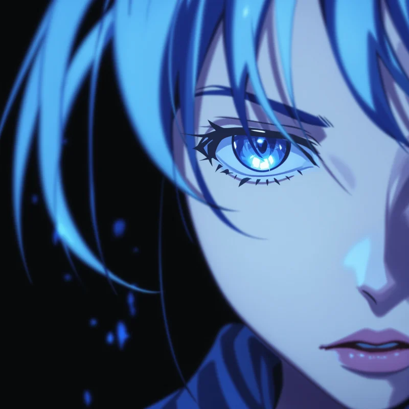 Anime Girl PFP with cold silent aesthetic