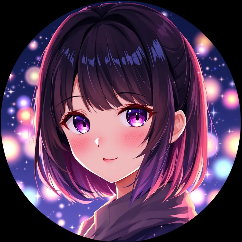 Anime Girl avatar portrait with cute presence