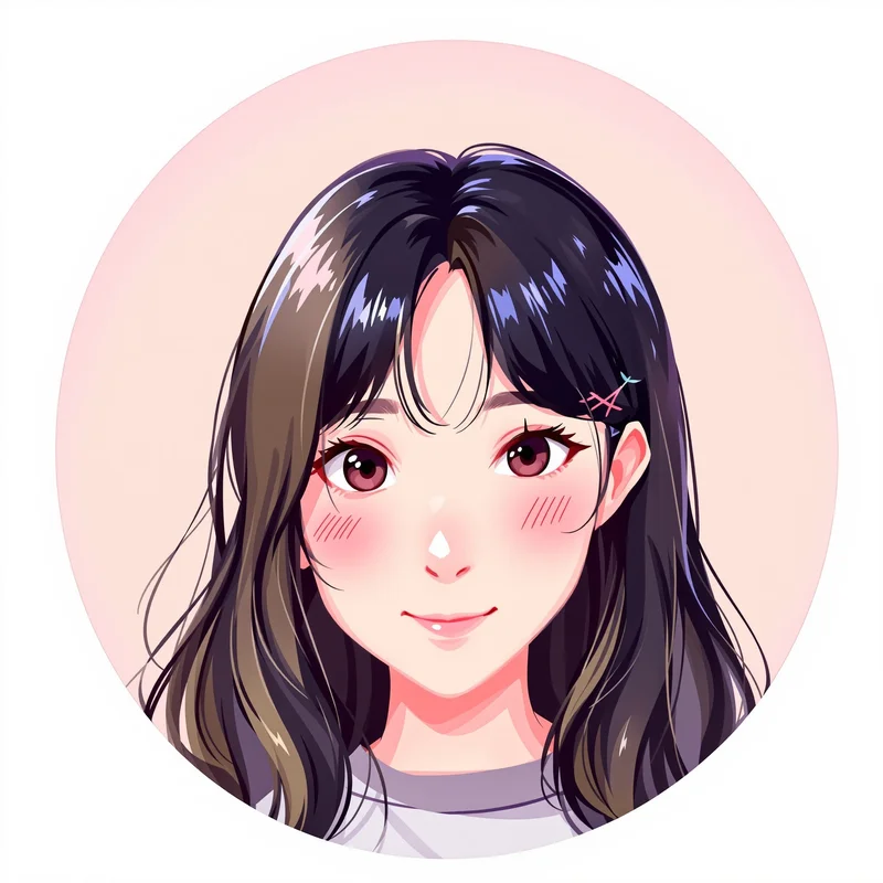 Anime Girl avatar portrait with cute presence