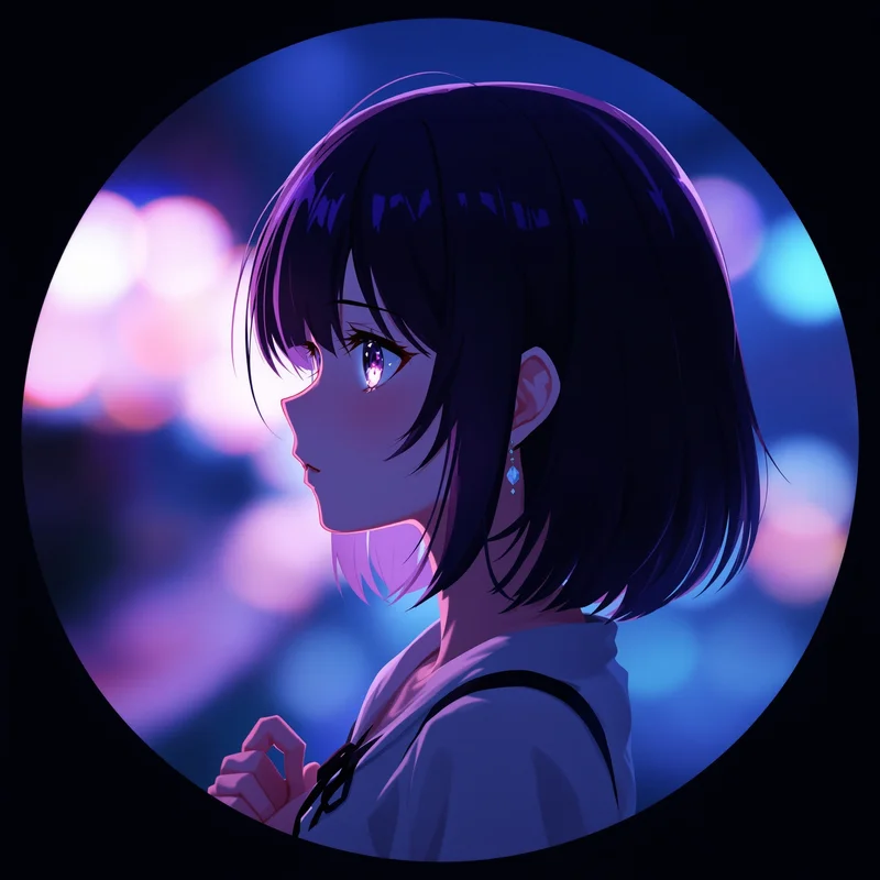 Anime Girl avatar portrait with cute presence