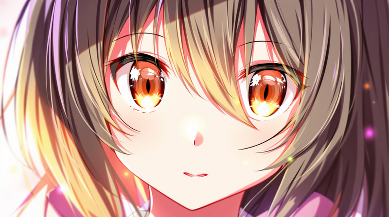 anime girl pfp shiny eyes portrait