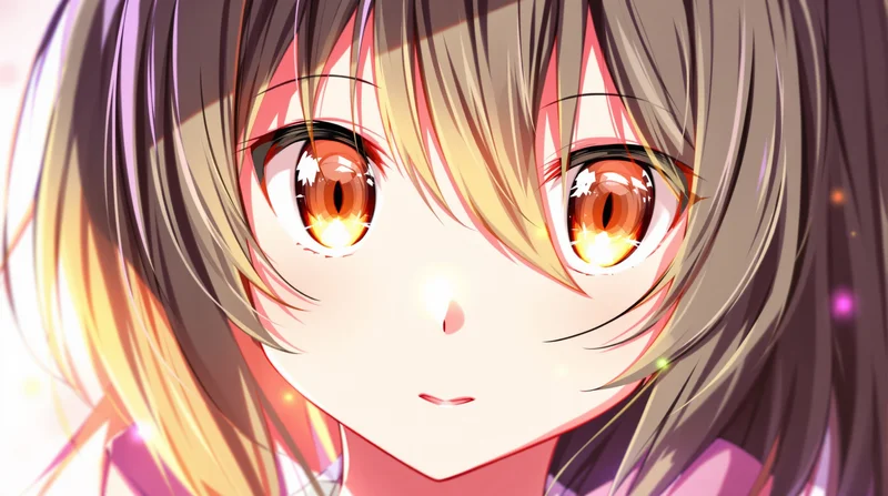 anime girl pfp shiny eyes portrait