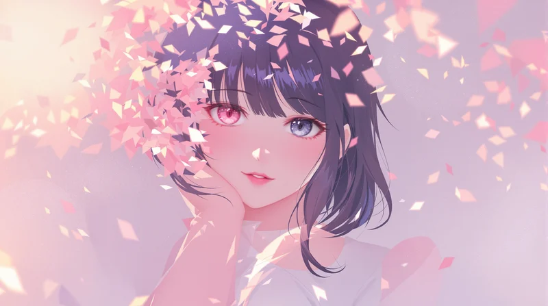 anime girl pfp soft color portrait