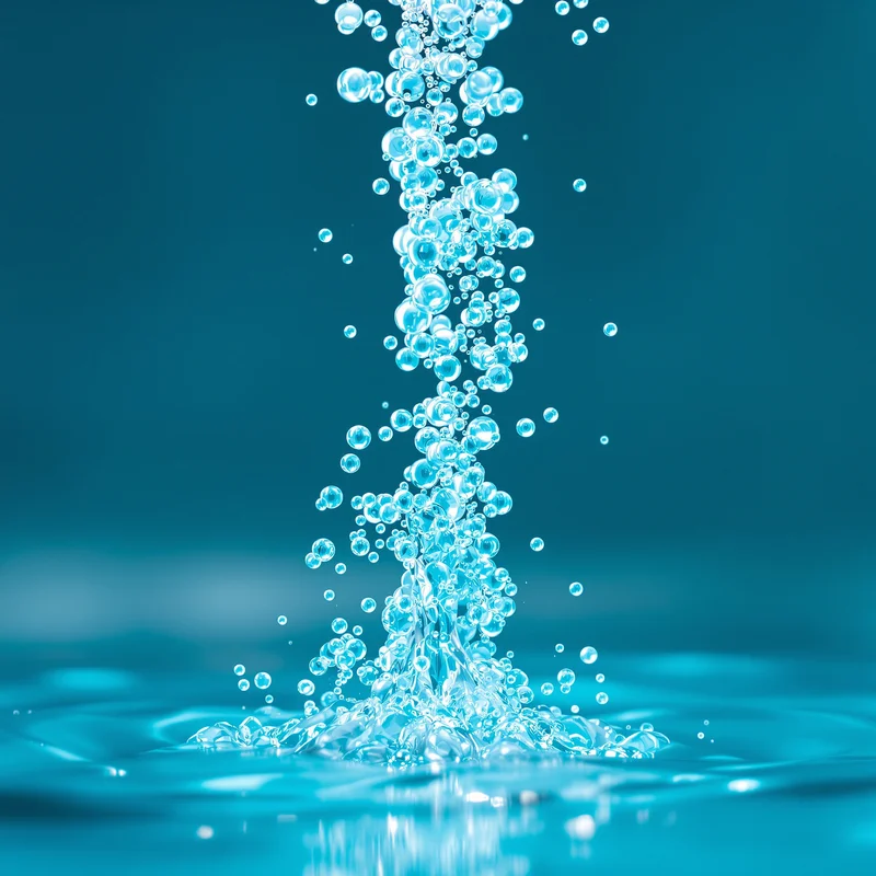 Aqua Bubble Column Aqua Background