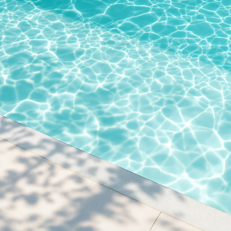 Aqua Poolside Shadow Pattern Aqua Background