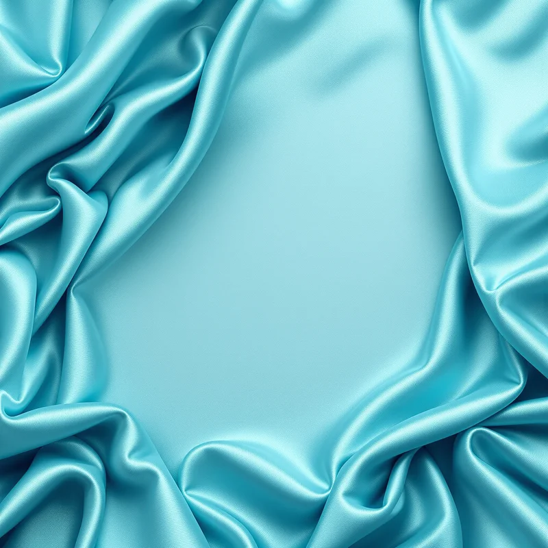 Aqua Satin Fold Aqua Background