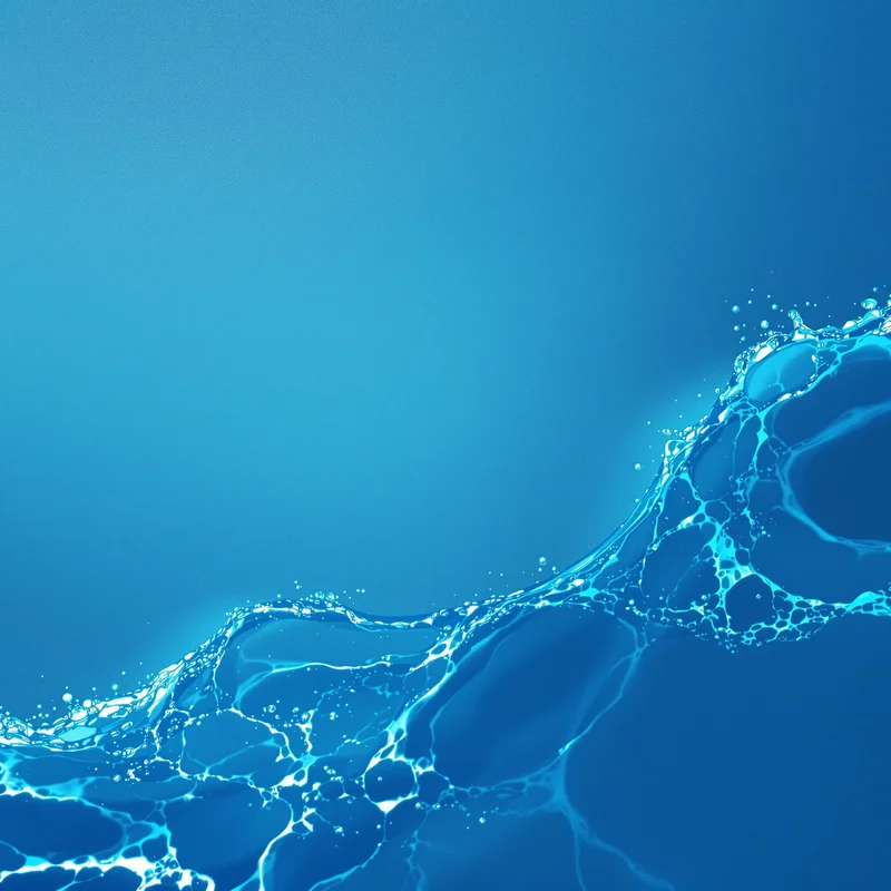 Balanced crispness aqua background