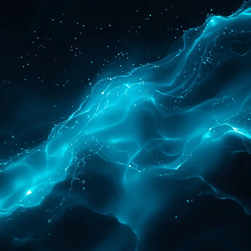 Bioluminescent Aqua Wash Aqua Background