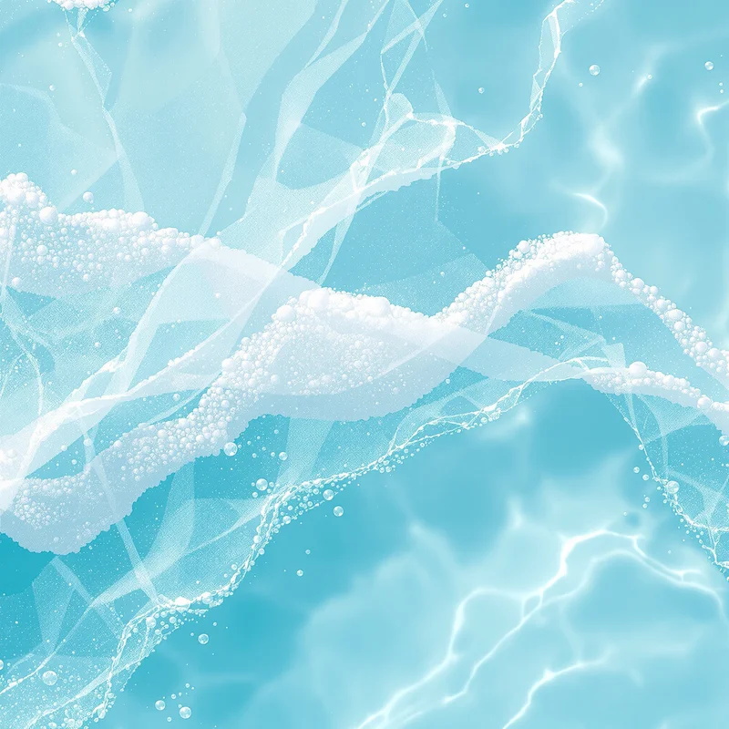 Sea Foam Lace Aqua Background