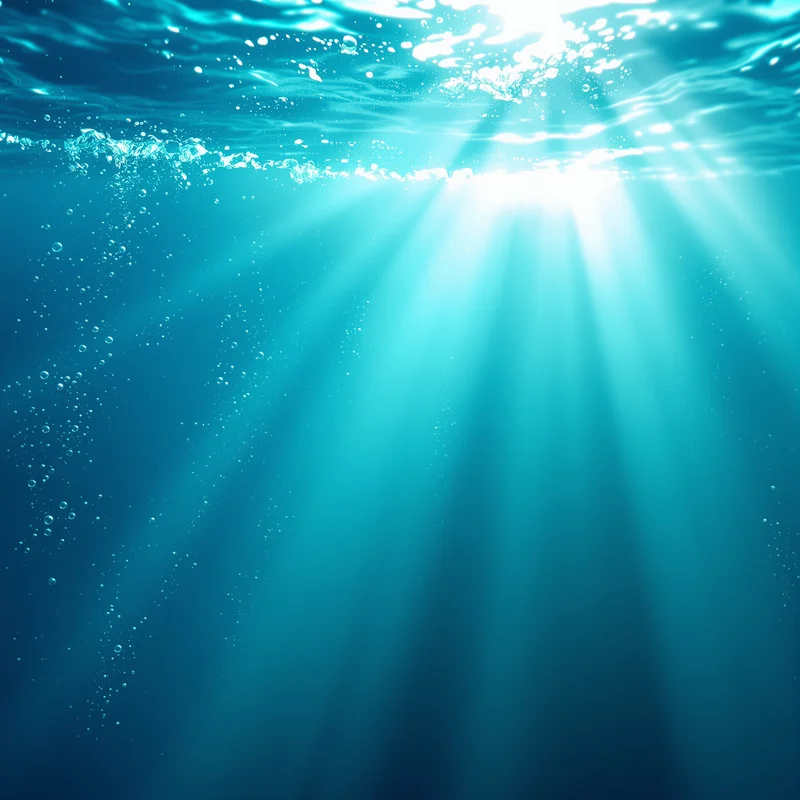 Underwater Beam Field Aqua Background