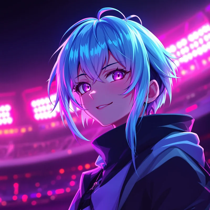 anime Bachira PFP avatar with instinct energy capturing a striker guided by something internal